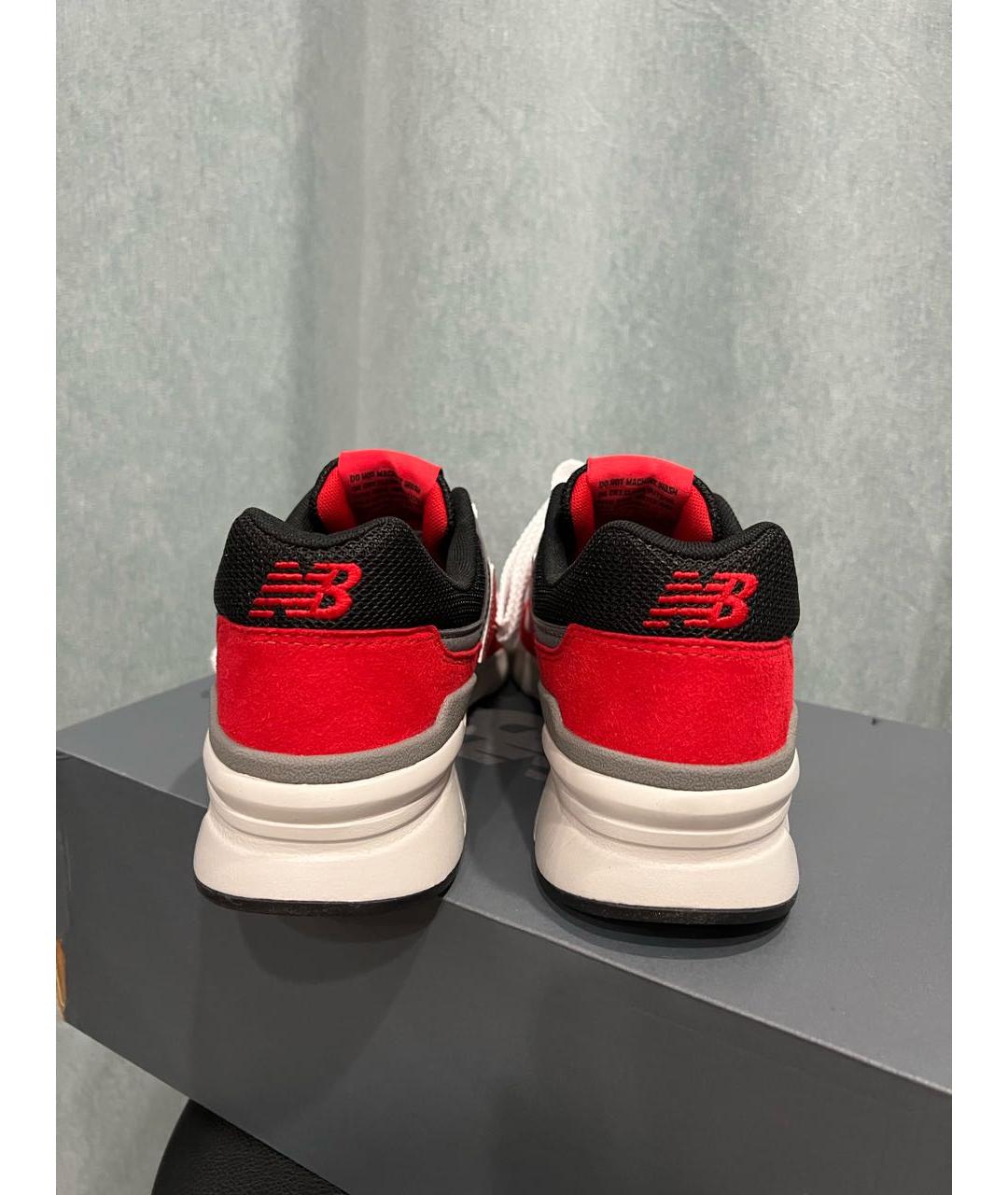 NEW BALANCE Красные замшевые низкие кроссовки / кеды, фото 4