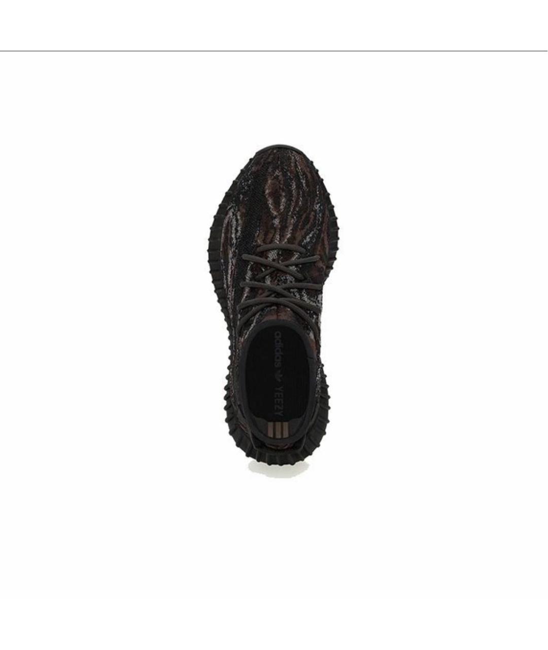 ADIDAS YEEZY Черные текстильные низкие кроссовки / кеды, фото 4