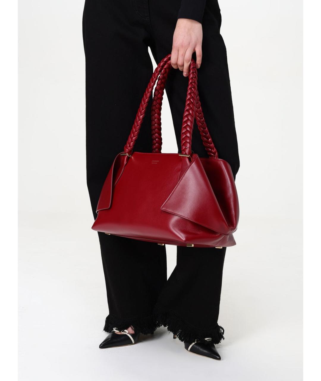 FERRAGAMO Бордовая кожаная сумка через плечо, фото 2
