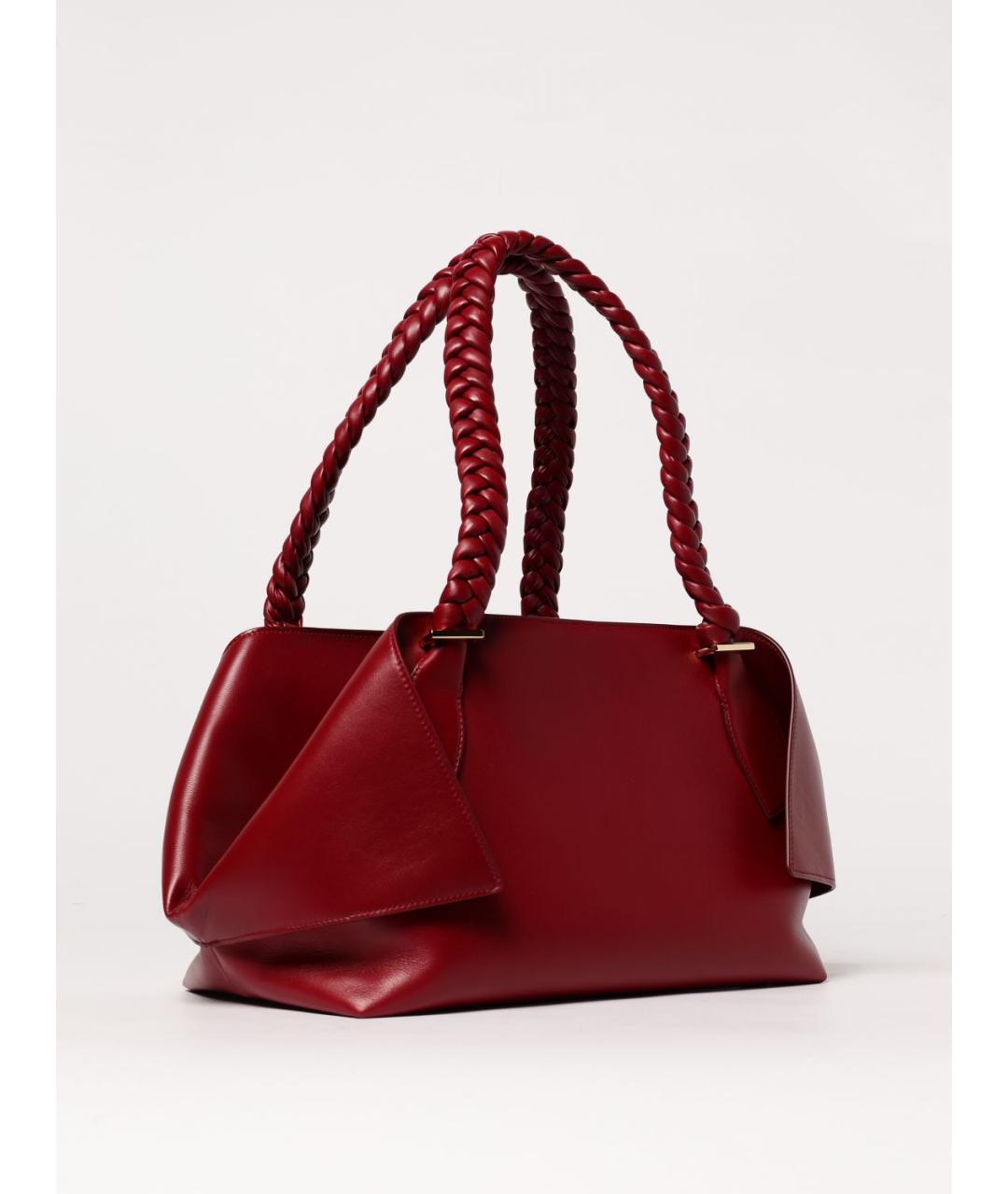 FERRAGAMO Бордовая кожаная сумка через плечо, фото 3