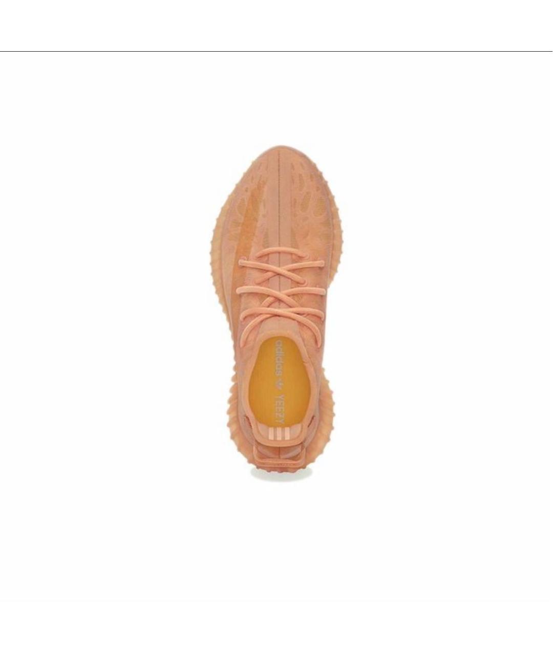 ADIDAS YEEZY Оранжевое текстильные низкие кроссовки / кеды, фото 3