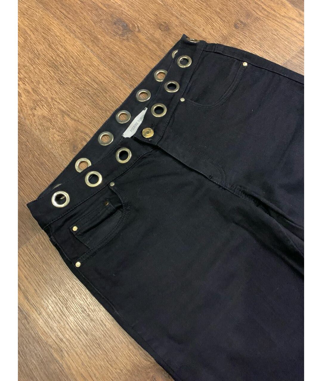 PIERRE BALMAIN Черные хлопко-эластановые джинсы слим, фото 3