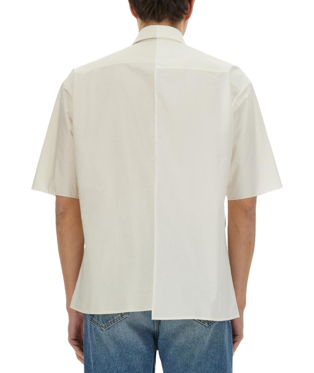 MM6 MAISON MARGIELA Бежевая хлопковая кэжуал рубашка, фото 4
