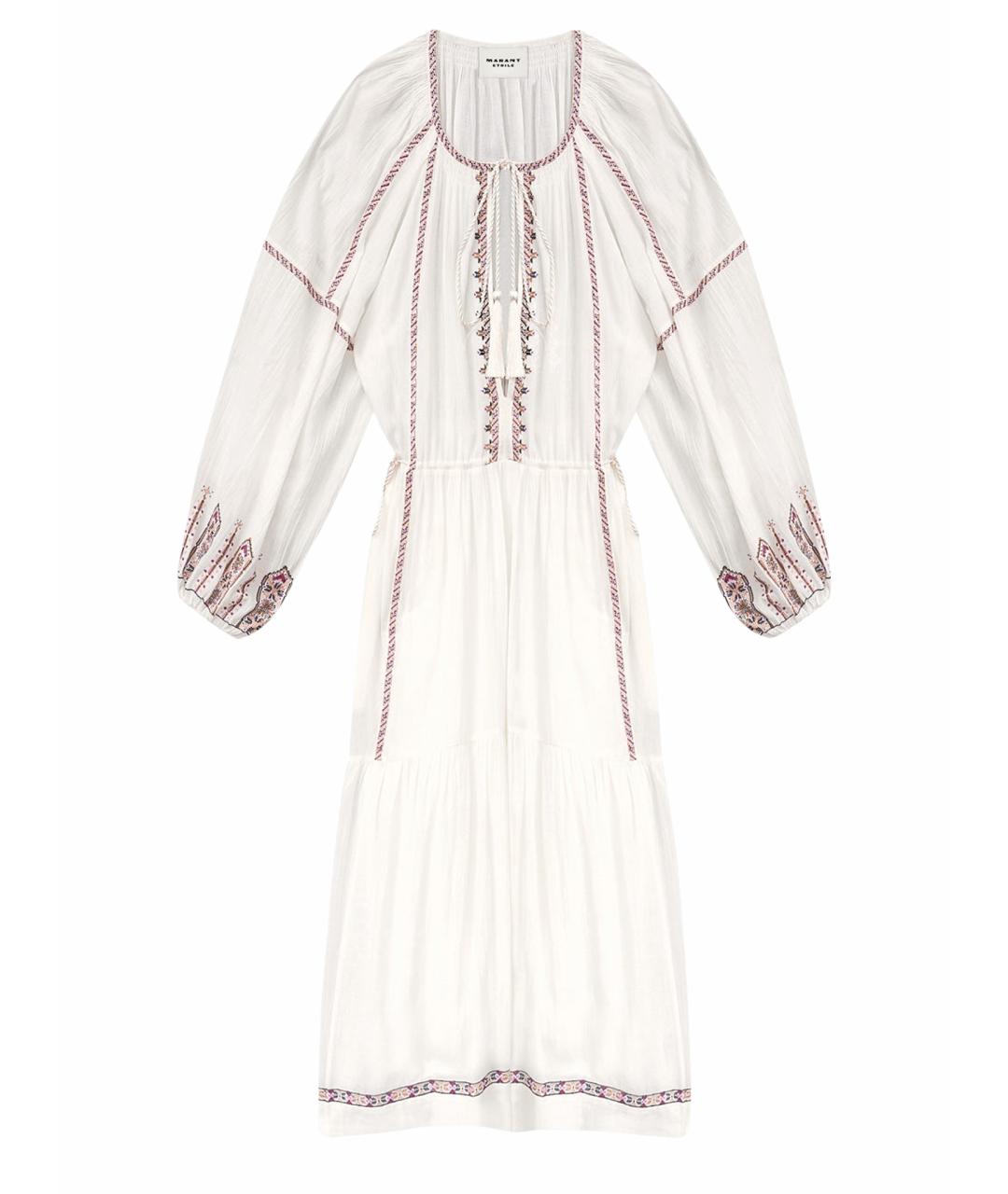 ISABEL MARANT ETOILE Белое хлопковое повседневное платье, фото 1