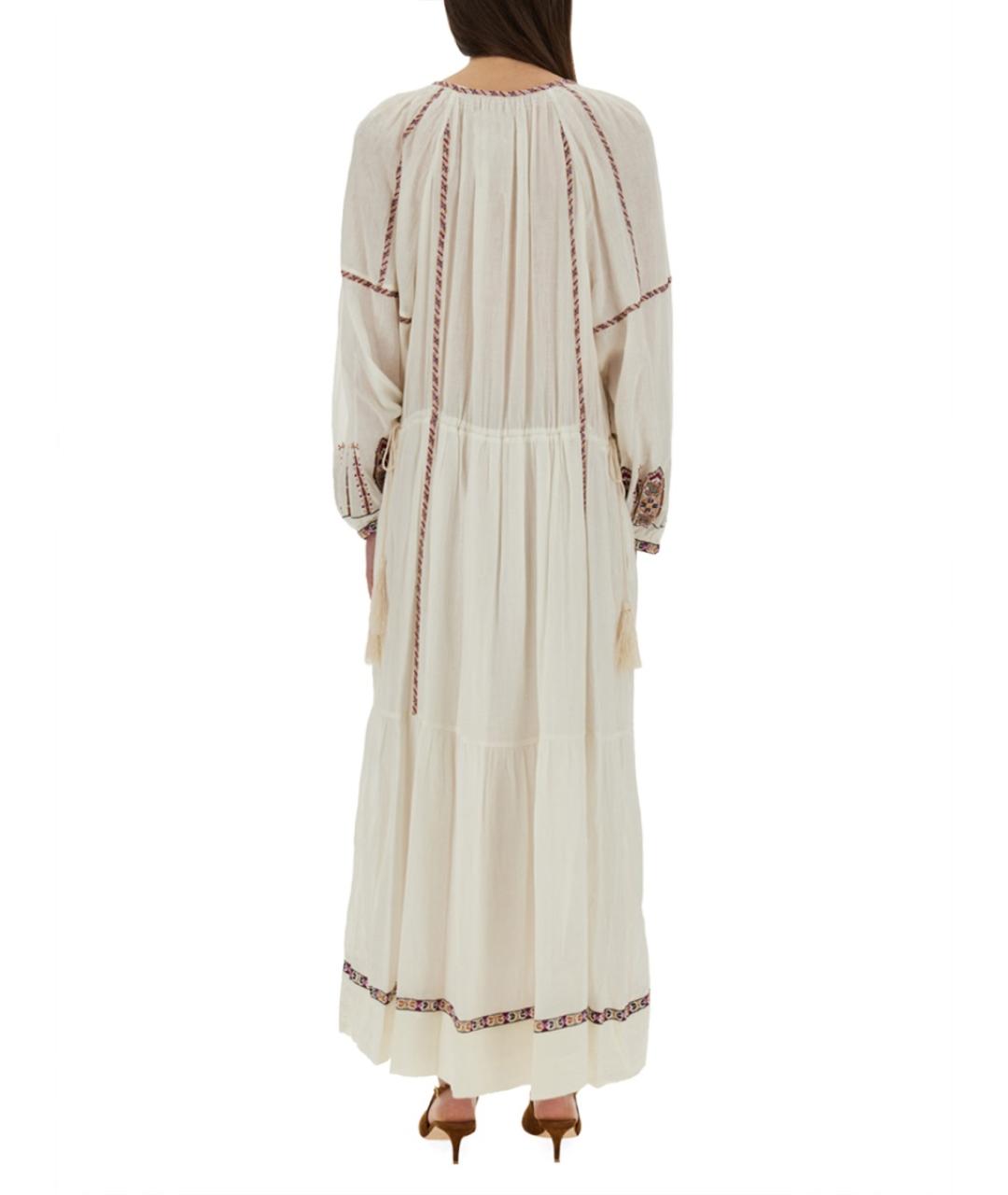 ISABEL MARANT ETOILE Белое хлопковое повседневное платье, фото 4