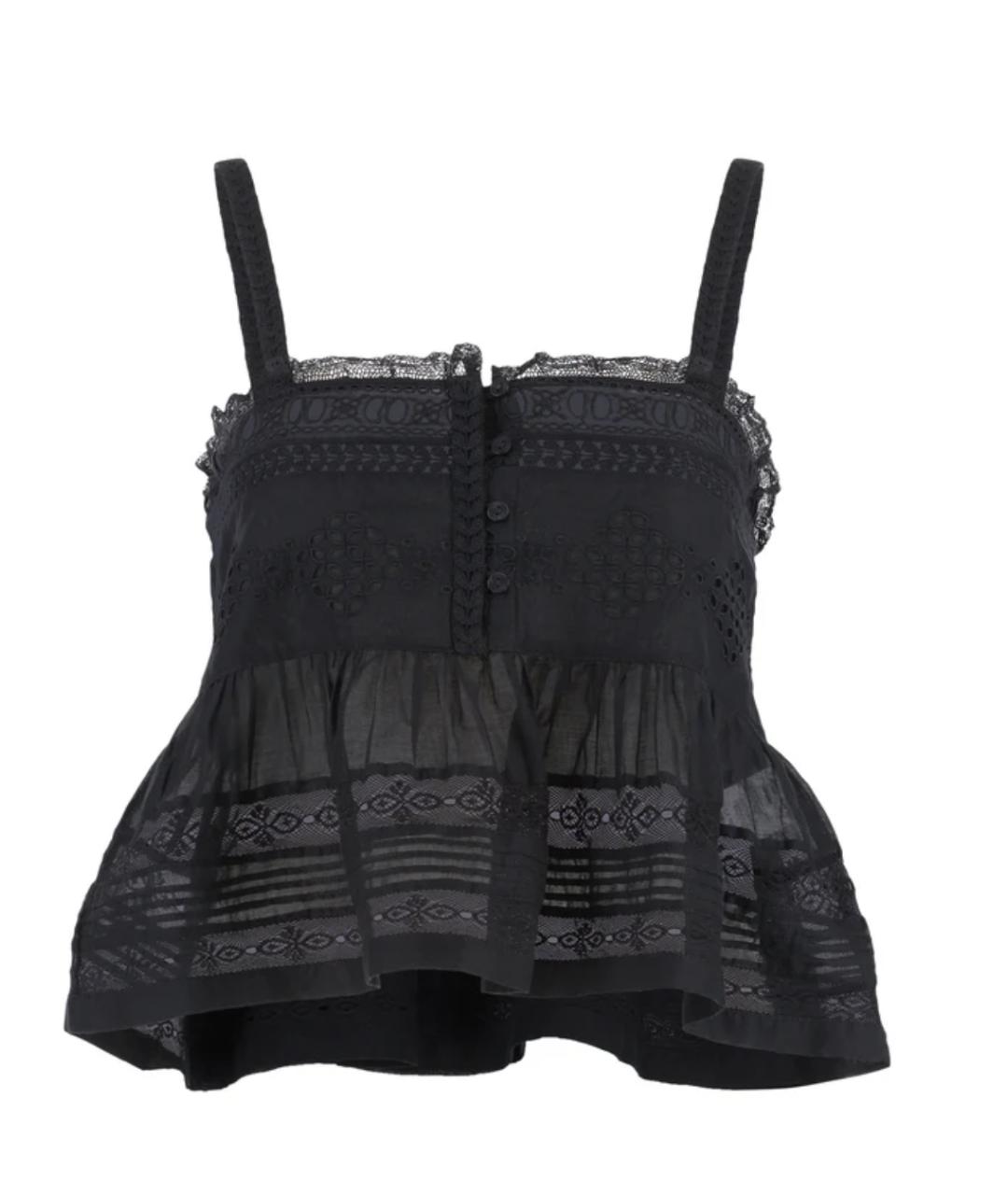 ISABEL MARANT ETOILE Черная хлопковая майка, фото 1