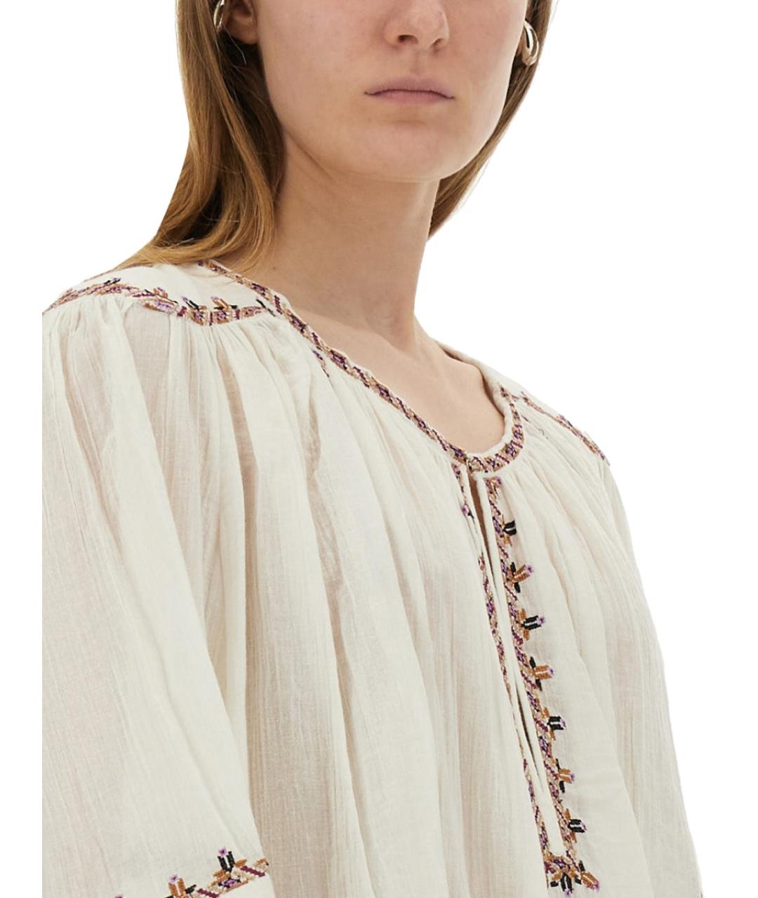 ISABEL MARANT ETOILE Белая хлопковая блузы, фото 5