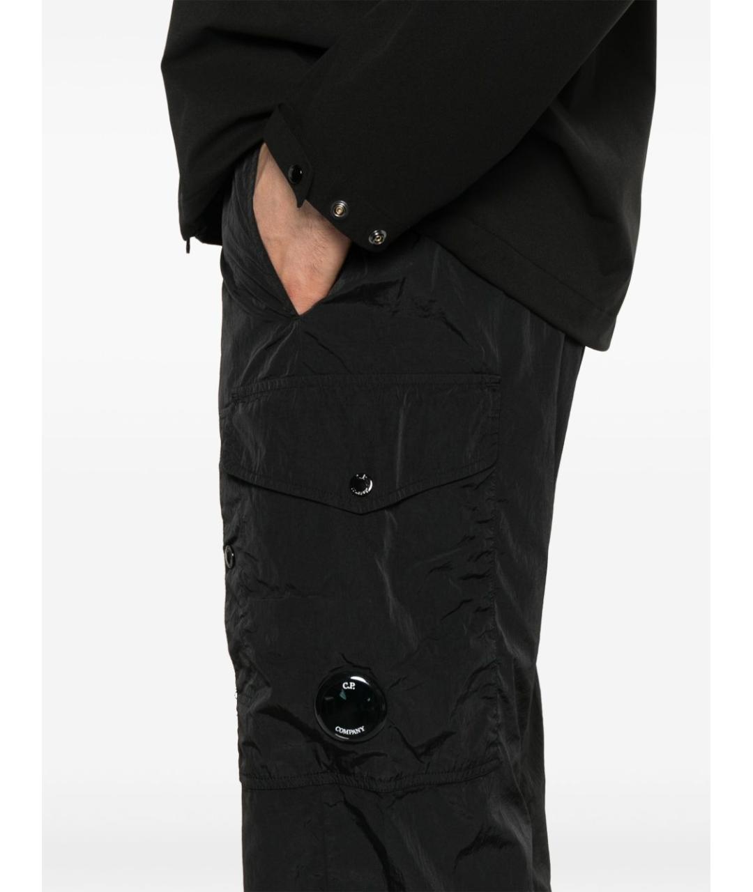 CP COMPANY Черные полиамидовые повседневные брюки, фото 2