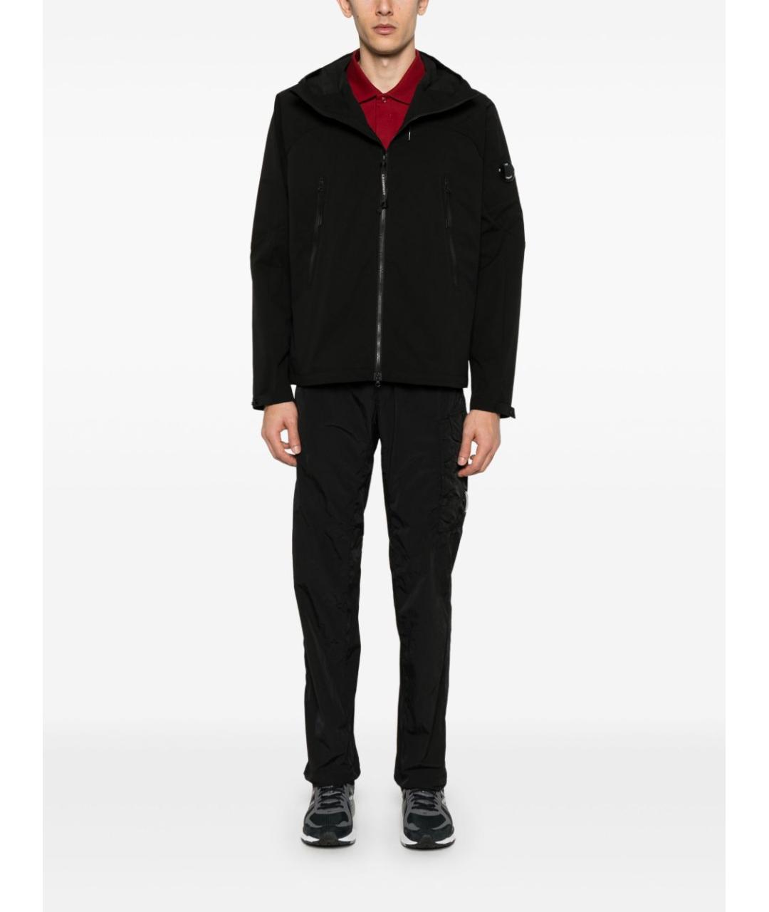 CP COMPANY Черные полиамидовые повседневные брюки, фото 3