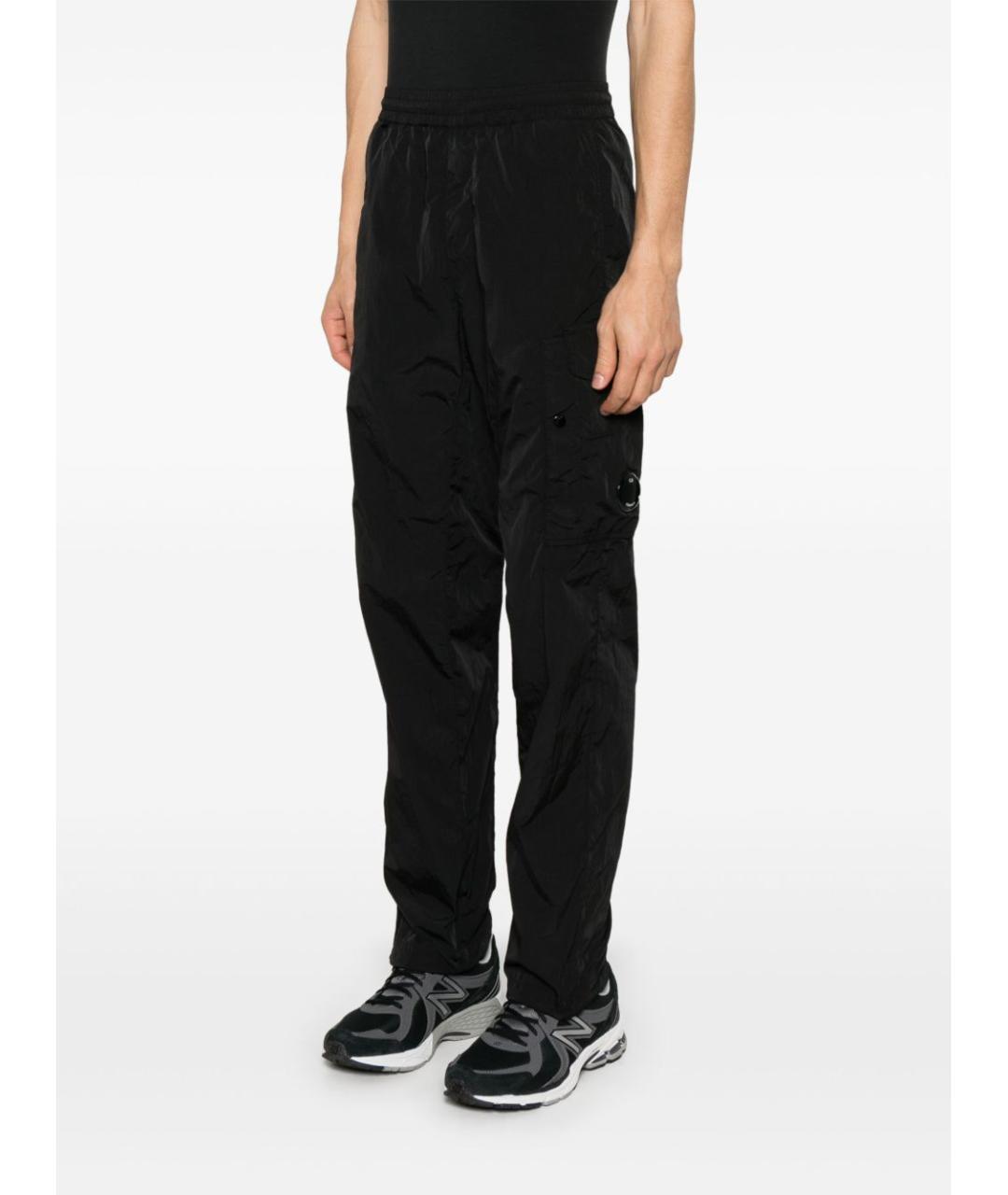 CP COMPANY Черные полиамидовые повседневные брюки, фото 4