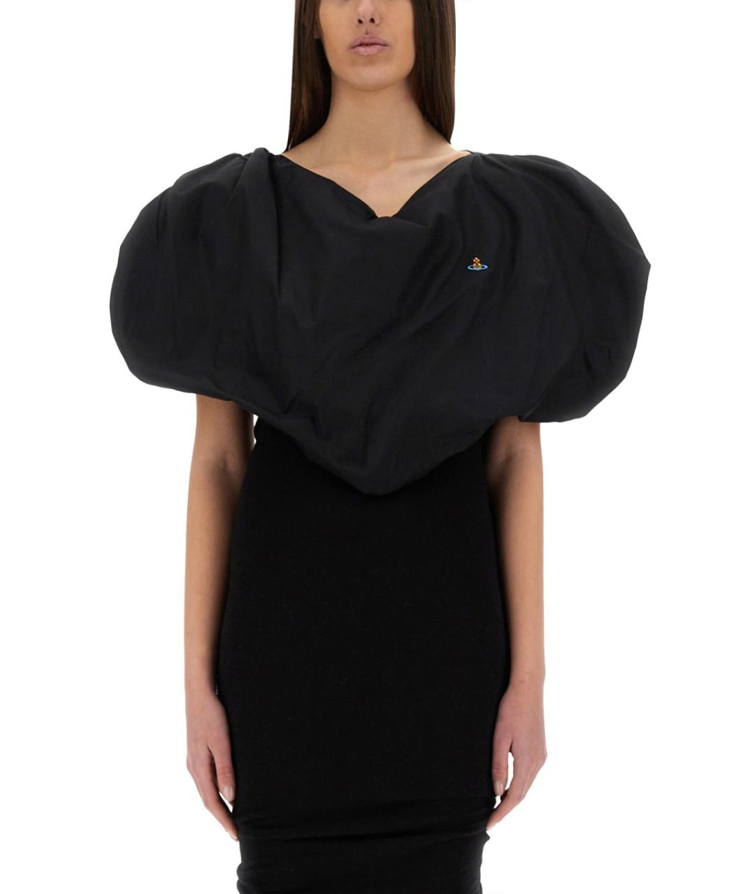 VIVIENNE WESTWOOD Черная хлопковая футболка, фото 5