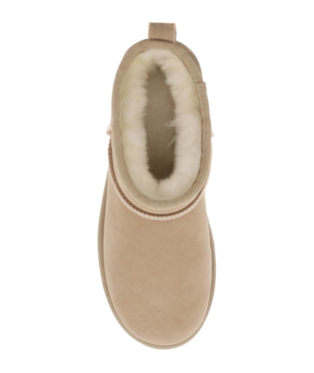 UGG AUSTRALIA Бежевые кожаные ботинки, фото 2