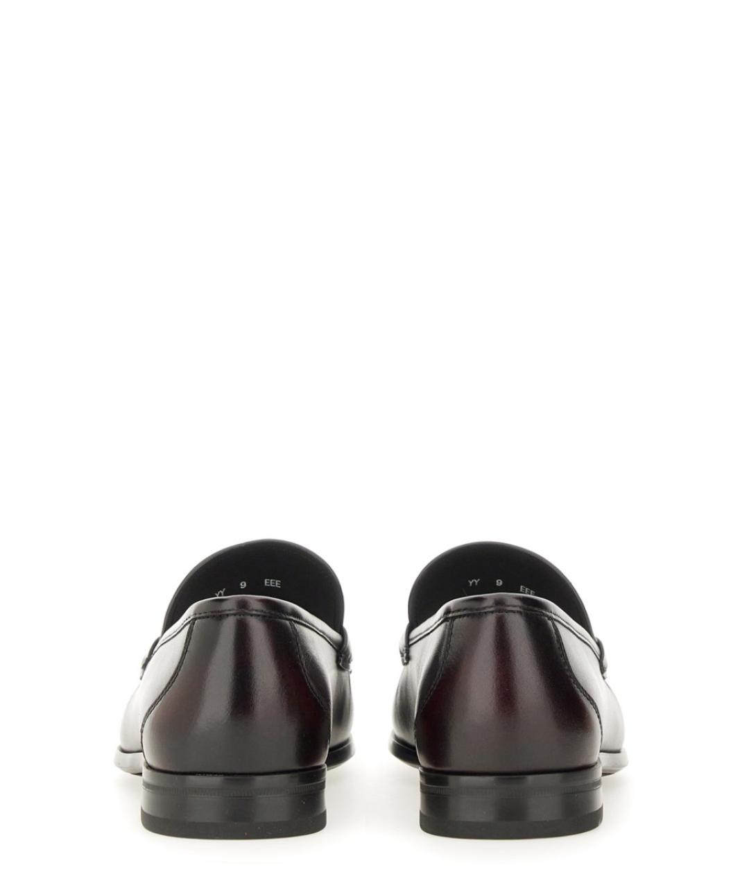 FERRAGAMO Коричневые кожаные лоферы, фото 3