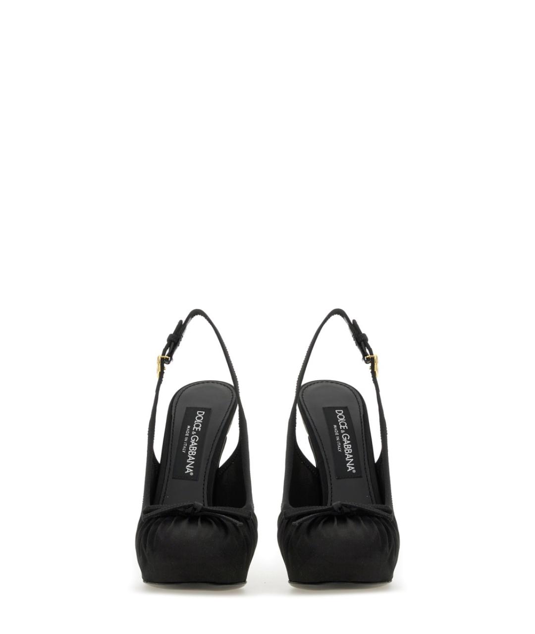 DOLCE&GABBANA Черные босоножки, фото 4