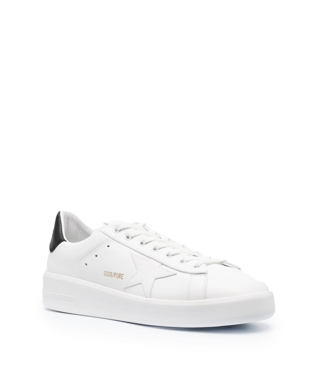 GOLDEN GOOSE DELUXE BRAND Белые кожаные низкие кроссовки / кеды, фото 2