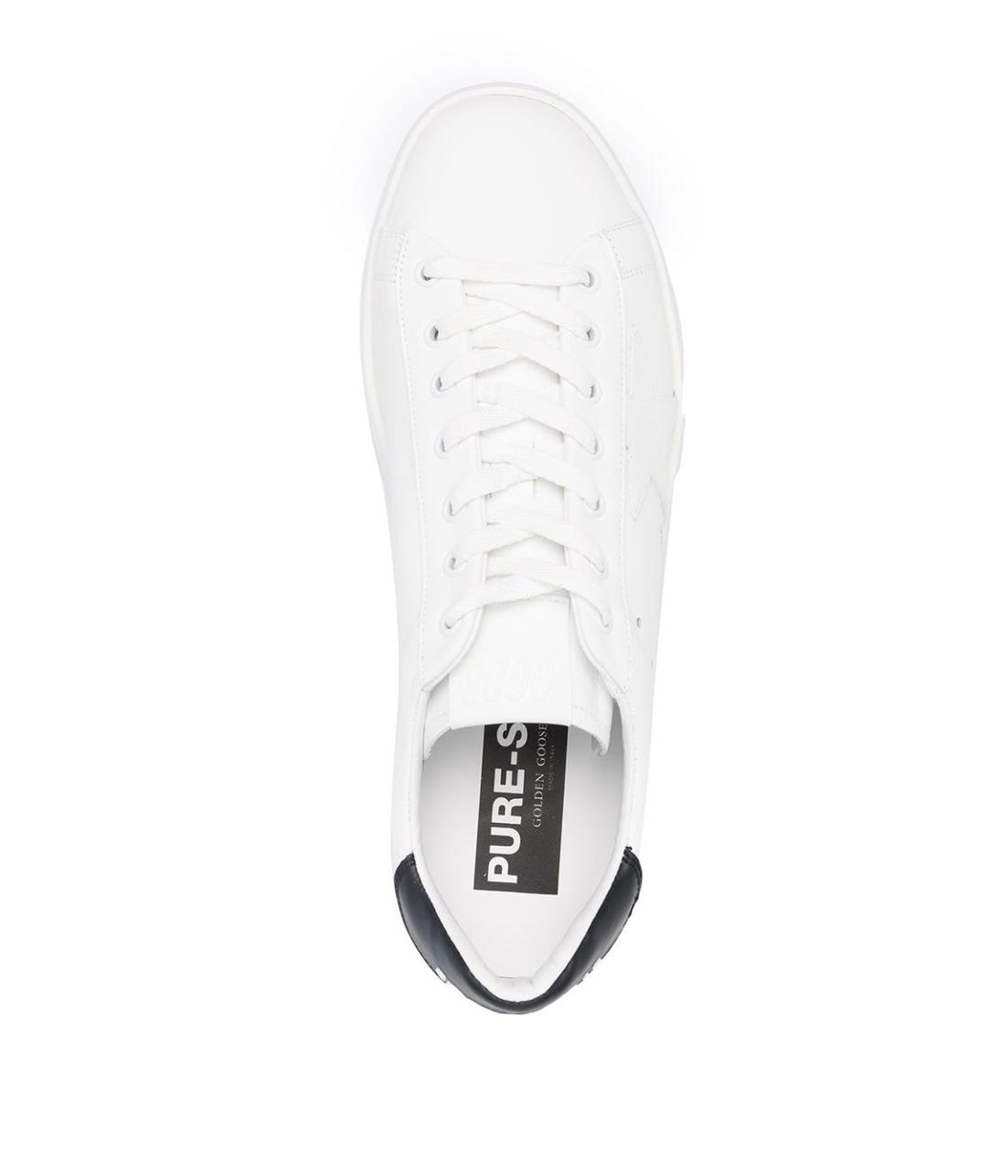 GOLDEN GOOSE DELUXE BRAND Белые кожаные низкие кроссовки / кеды, фото 4