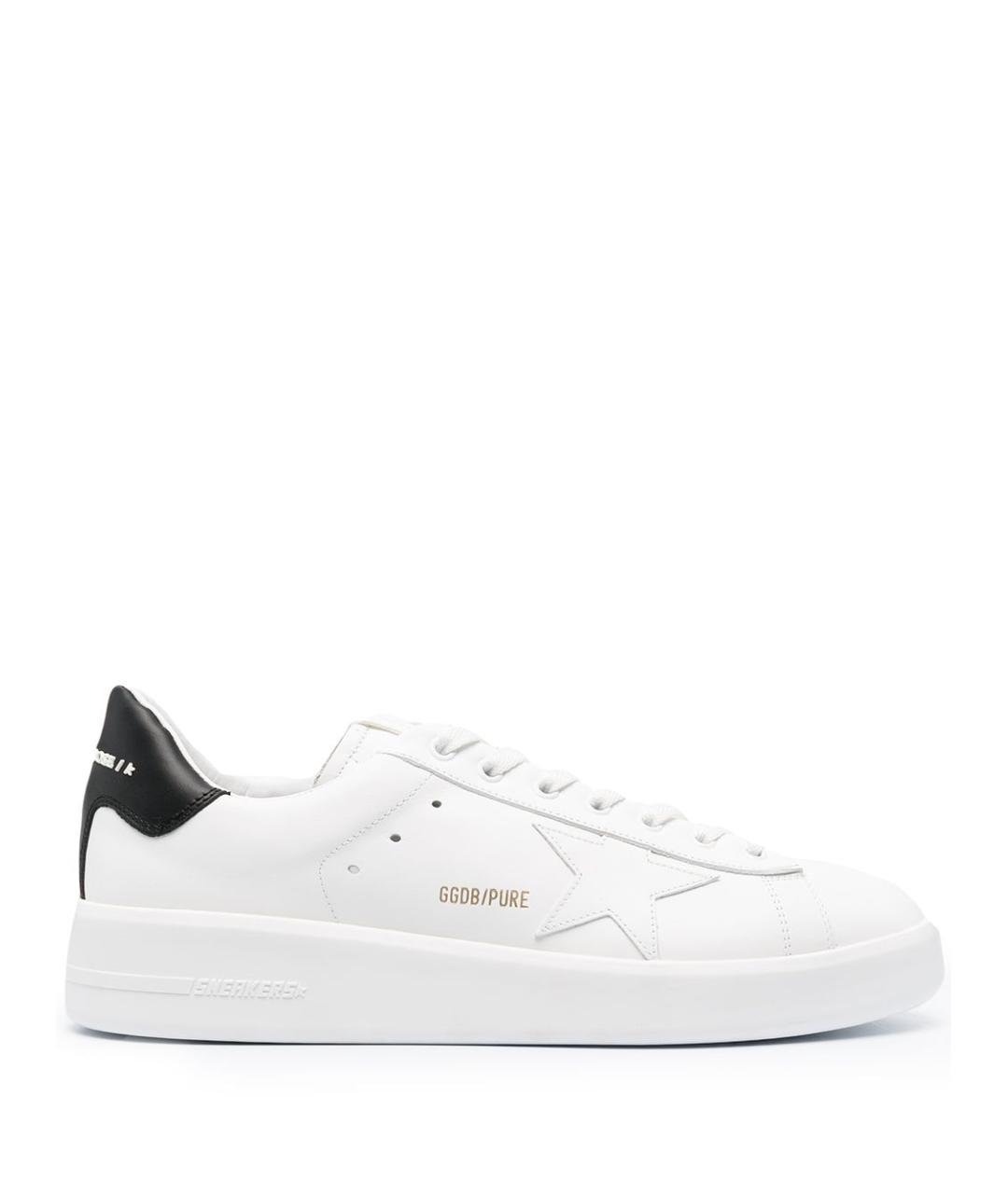 GOLDEN GOOSE DELUXE BRAND Белые кожаные низкие кроссовки / кеды, фото 1