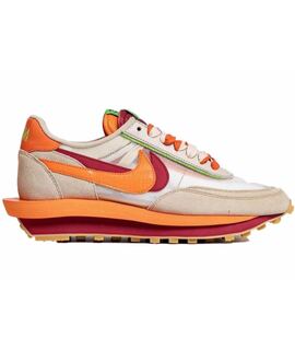 Кроссовки NIKE Nike LD Waffle Sacai CLOT Net Orange Blaze