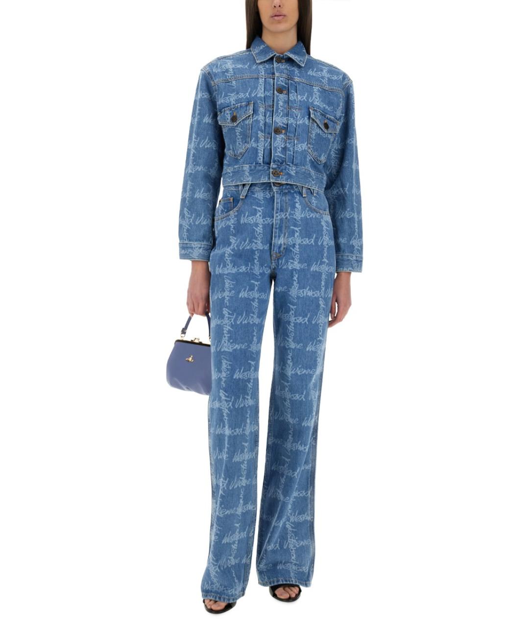 VIVIENNE WESTWOOD Синяя хлопковая куртка, фото 3