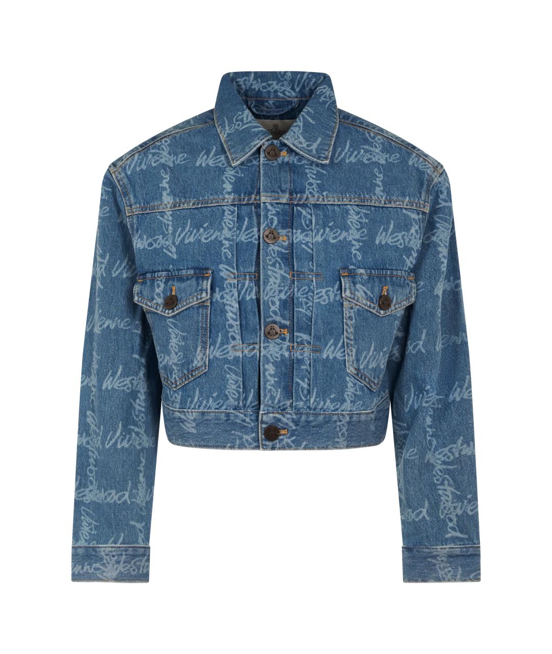 VIVIENNE WESTWOOD Синяя хлопковая куртка, фото 1