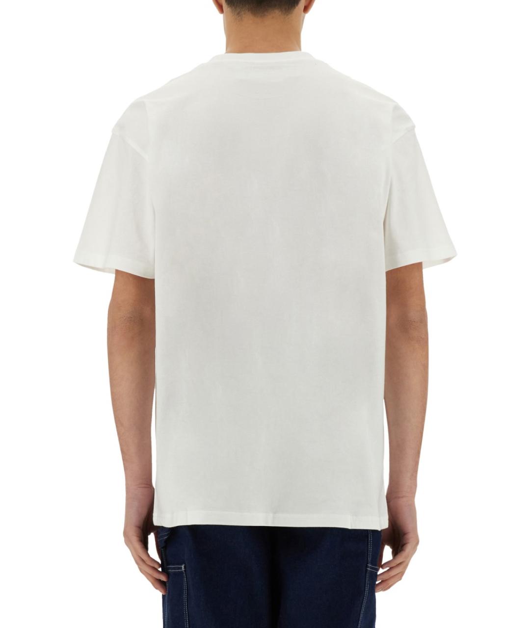 CARHARTT WIP Белая хлопковая футболка, фото 4