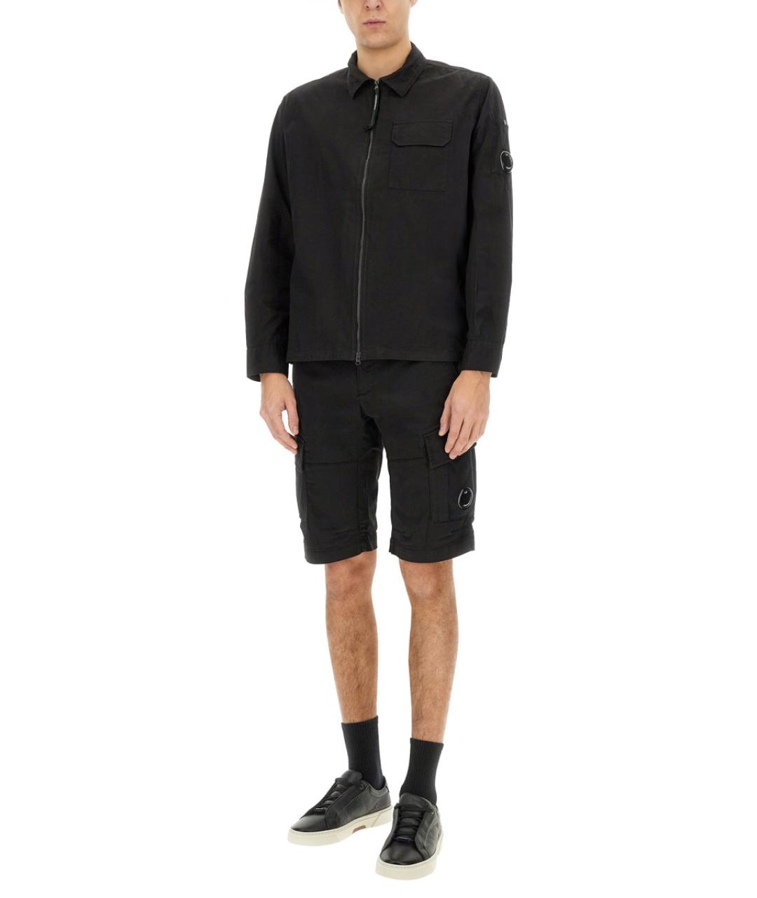 CP COMPANY Черная хлопковая куртка, фото 3