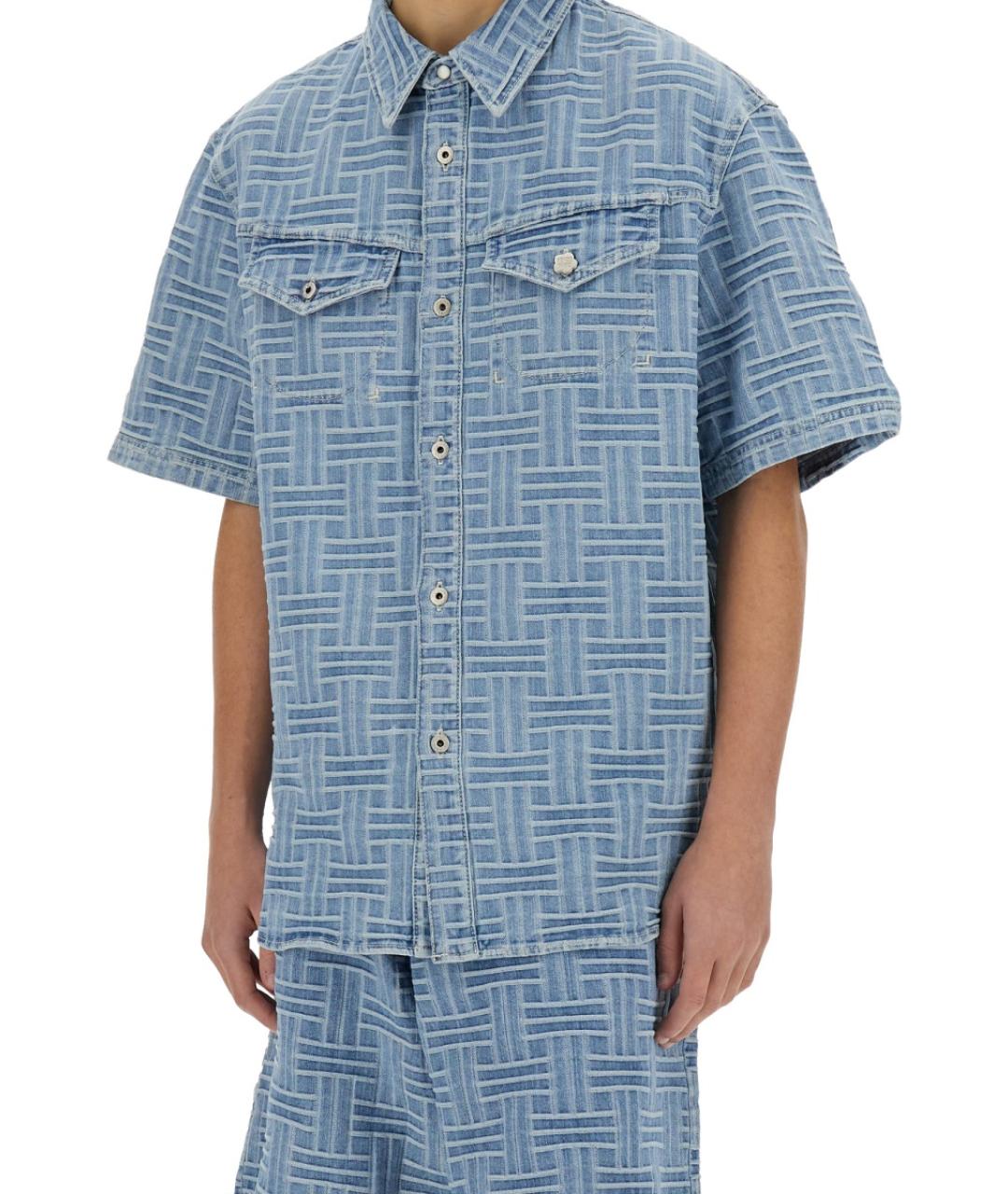 KENZO Голубая хлопковая кэжуал рубашка, фото 5