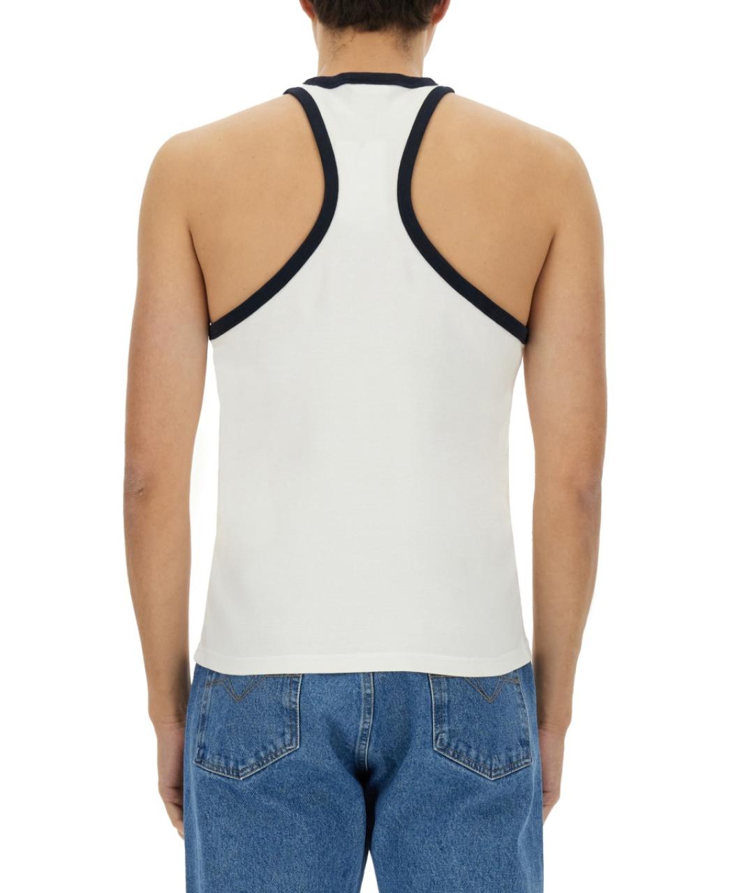 COURREGES Белая хлопковая майка, фото 5