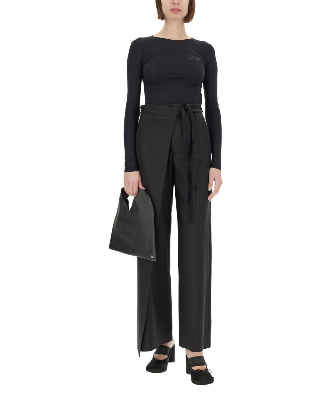 MM6 MAISON MARGIELA Черное полиамидовое боди, фото 2