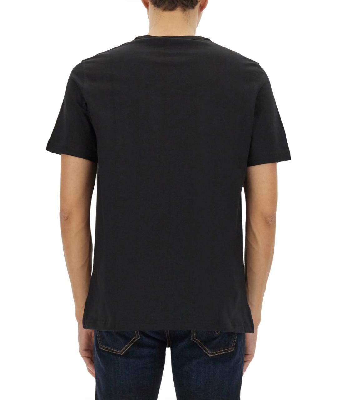 DIESEL Черная хлопковая футболка, фото 3