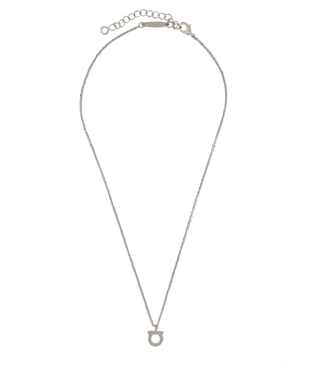 FERRAGAMO Серебряная металлическая цепочка, фото 2