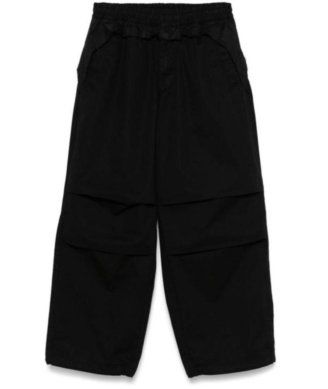 DIESEL Черные хлопковые повседневные брюки, фото 1