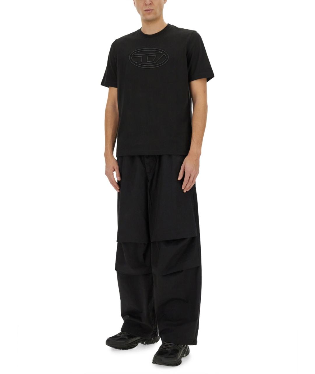 DIESEL Черные хлопковые повседневные брюки, фото 3