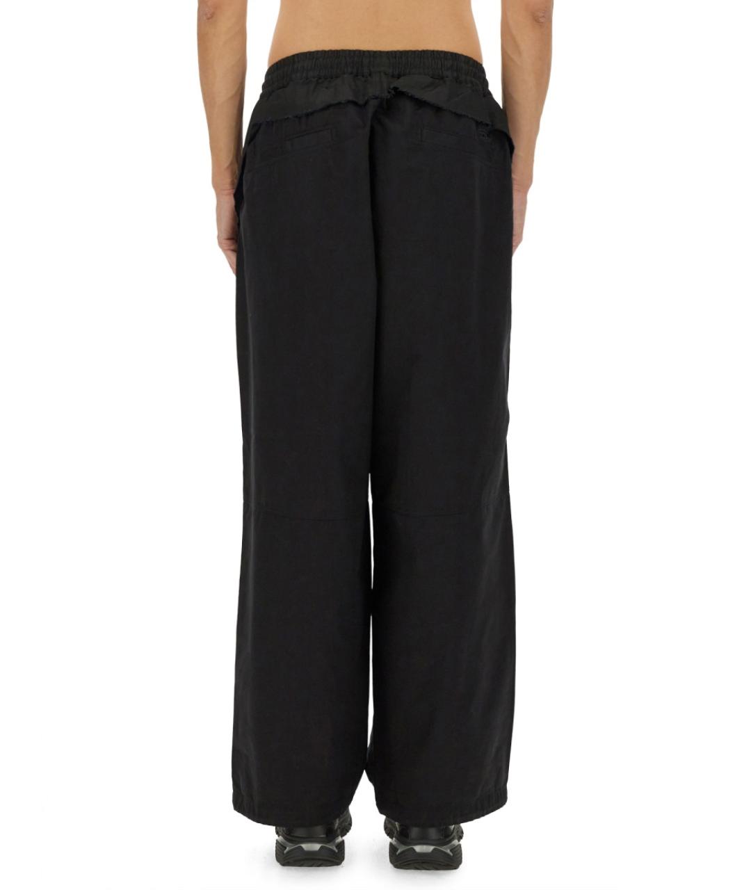 DIESEL Черные хлопковые повседневные брюки, фото 4