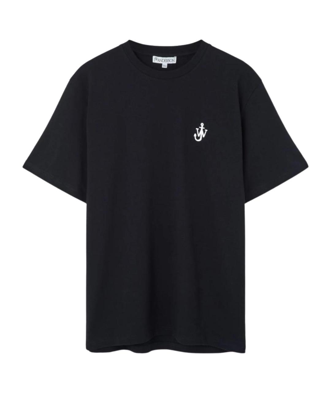 J.W.ANDERSON Черная хлопковая футболка, фото 1