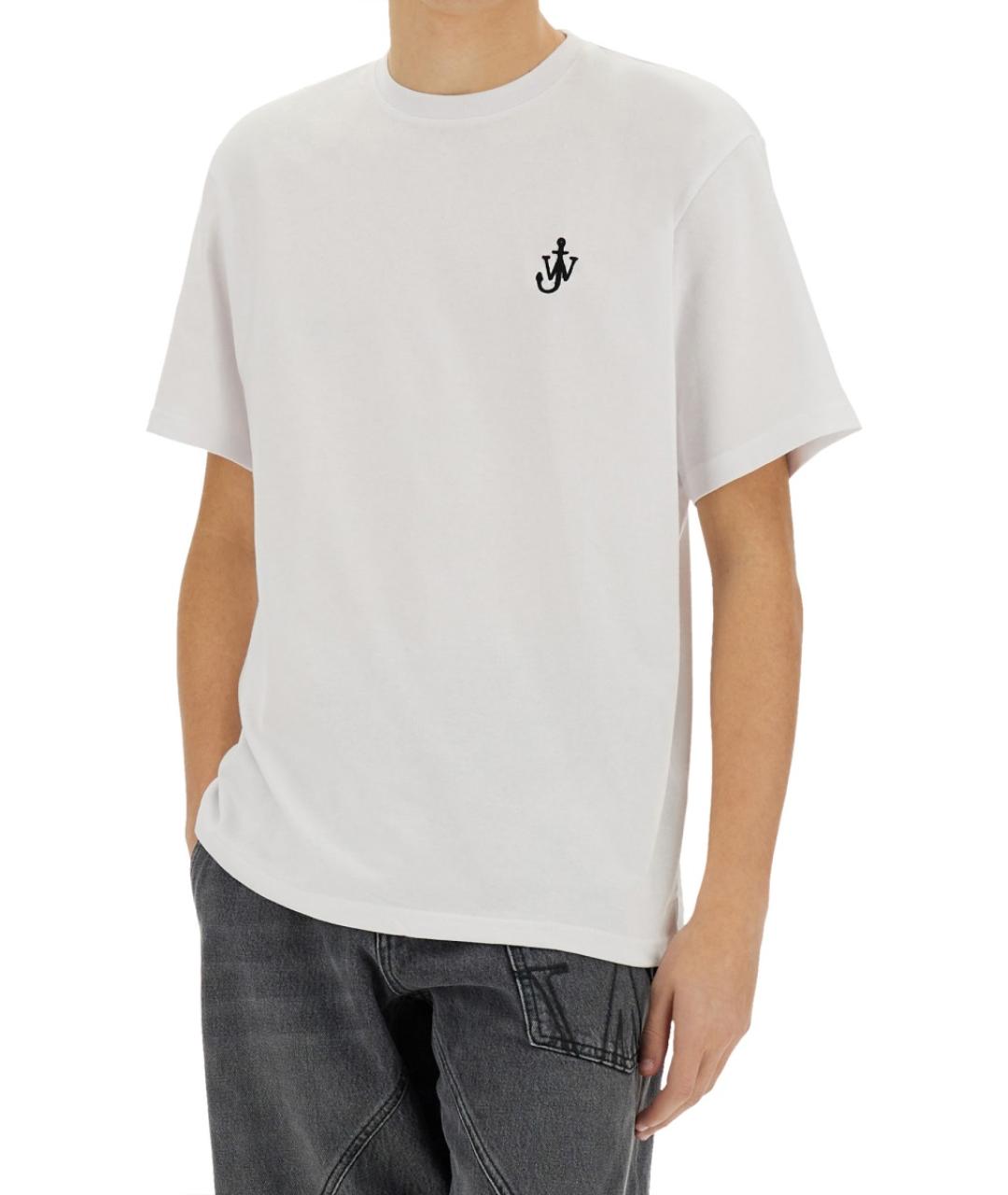 J.W.ANDERSON Белая хлопковая футболка, фото 5