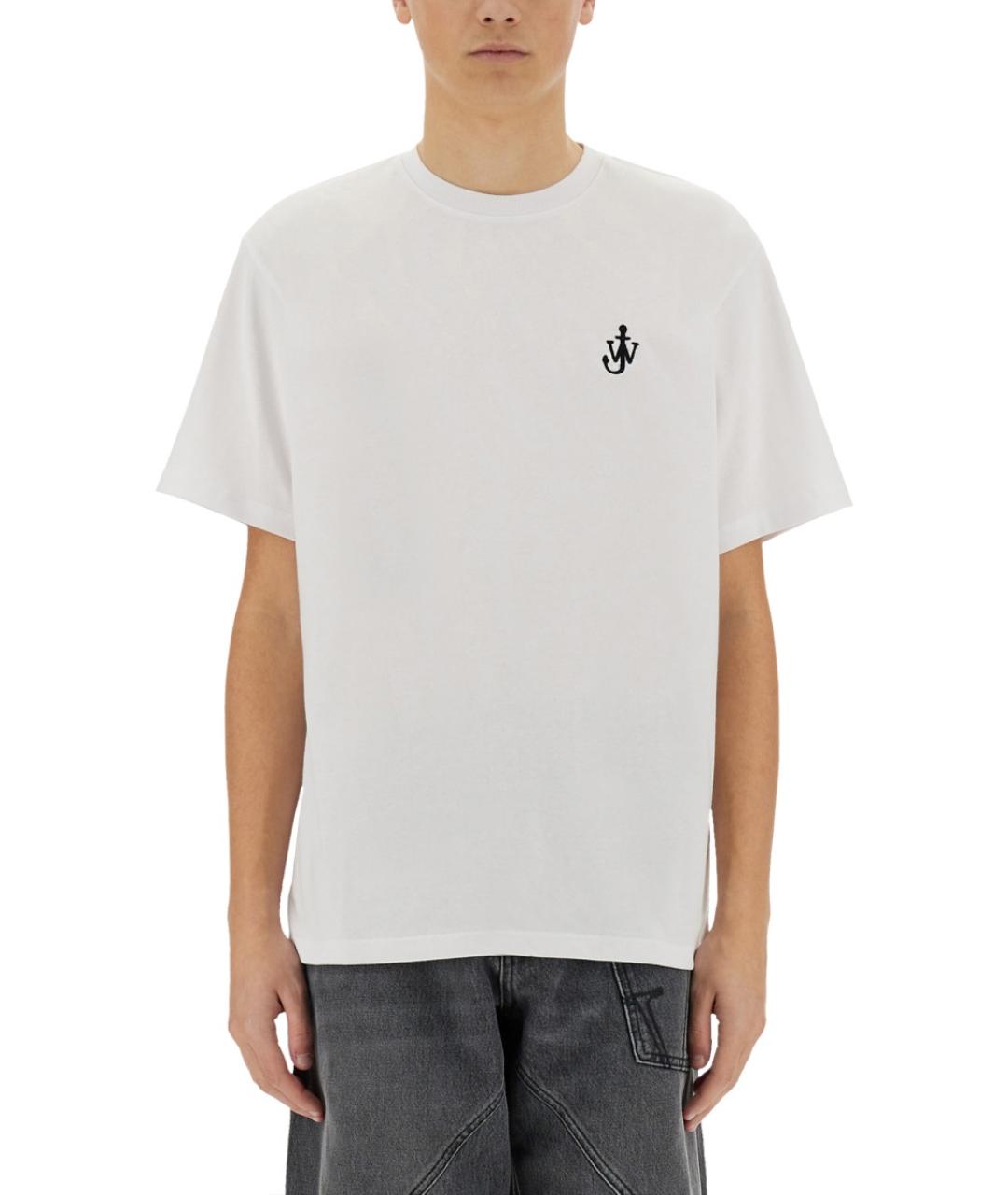 J.W.ANDERSON Белая хлопковая футболка, фото 2