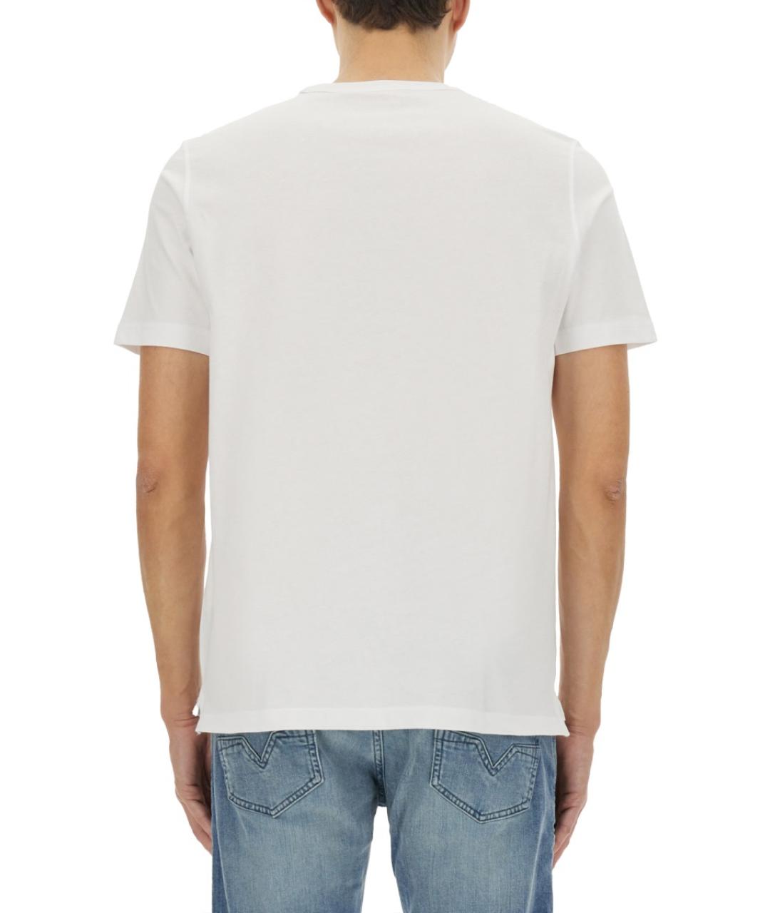 DIESEL Белая хлопковая футболка, фото 3