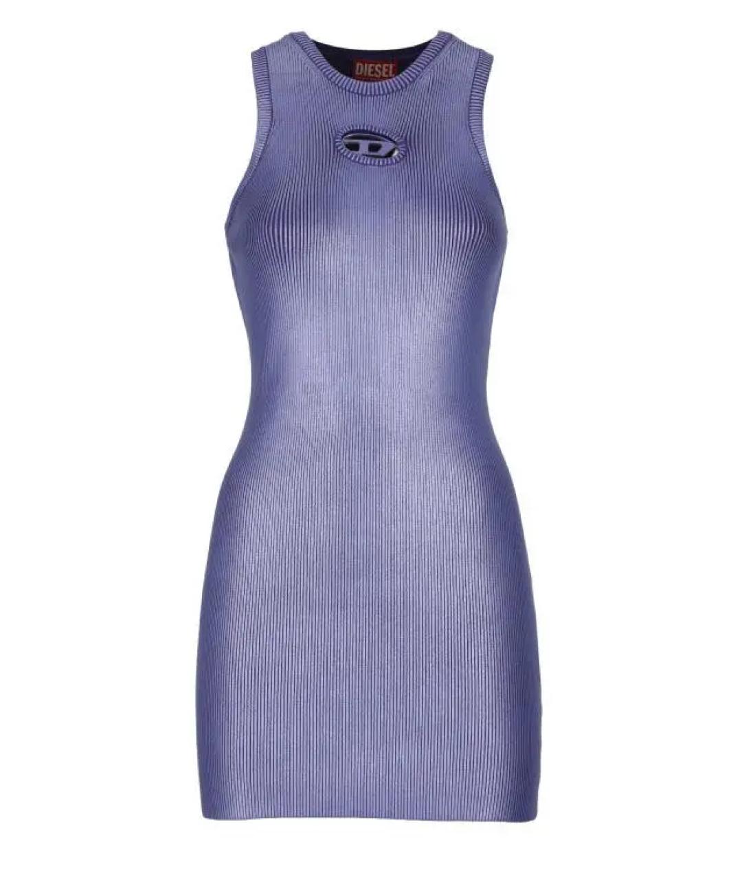 DIESEL Фиолетовое вискозное платье, фото 1