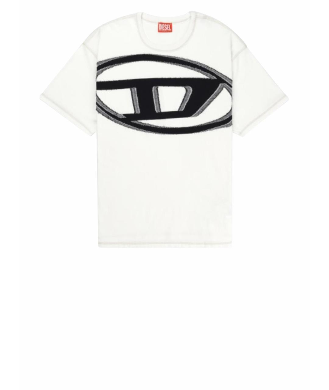 DIESEL Белая хлопковая футболка, фото 1