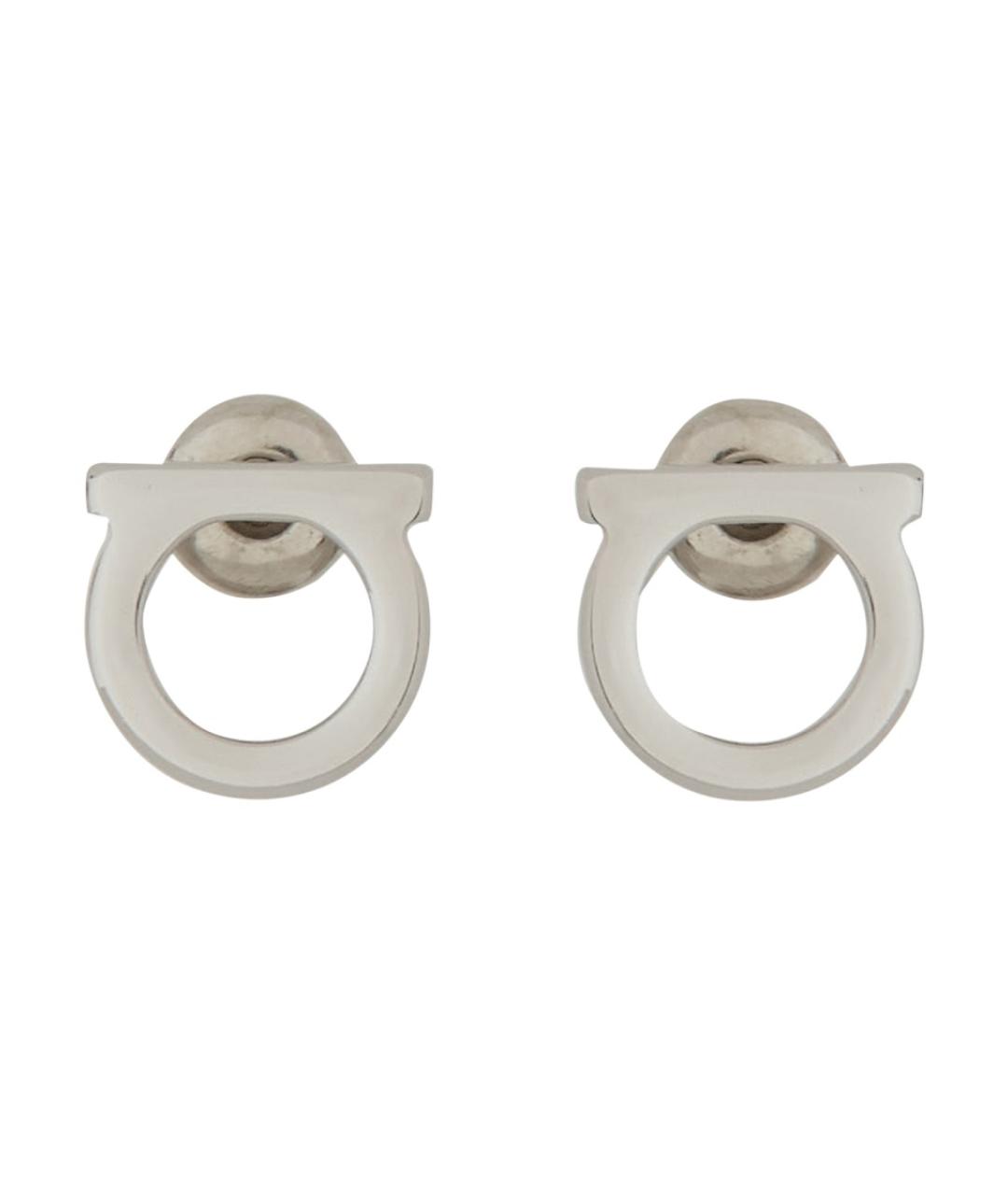 FERRAGAMO Серебряные металлические серьги, фото 1