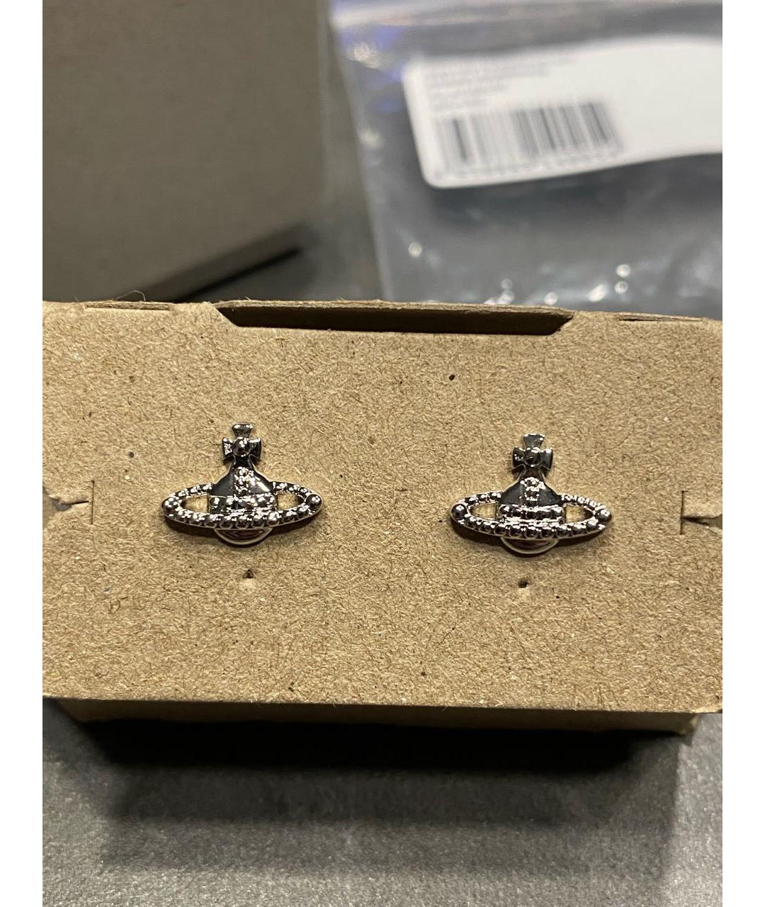 VIVIENNE WESTWOOD Серебряные латунные серьги, фото 7