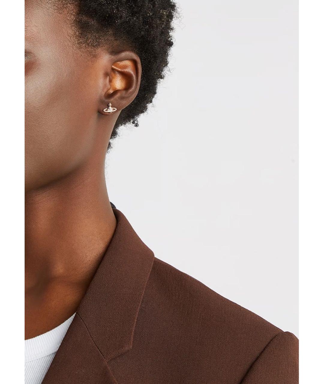 VIVIENNE WESTWOOD Серебряные латунные серьги, фото 4
