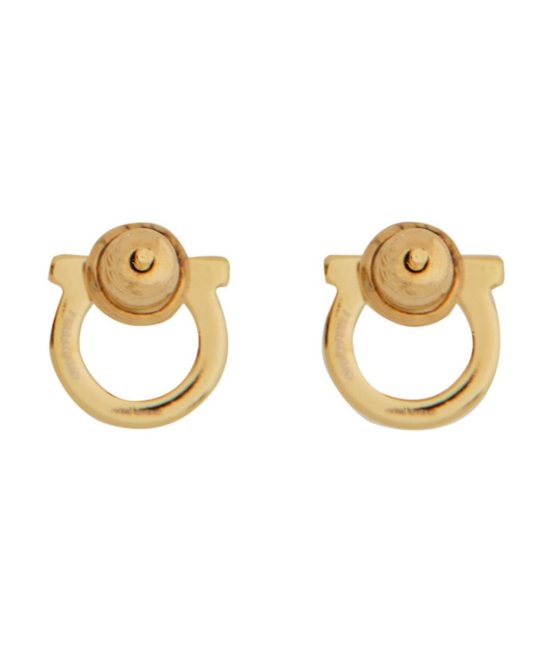 FERRAGAMO Золотые металлические серьги, фото 2