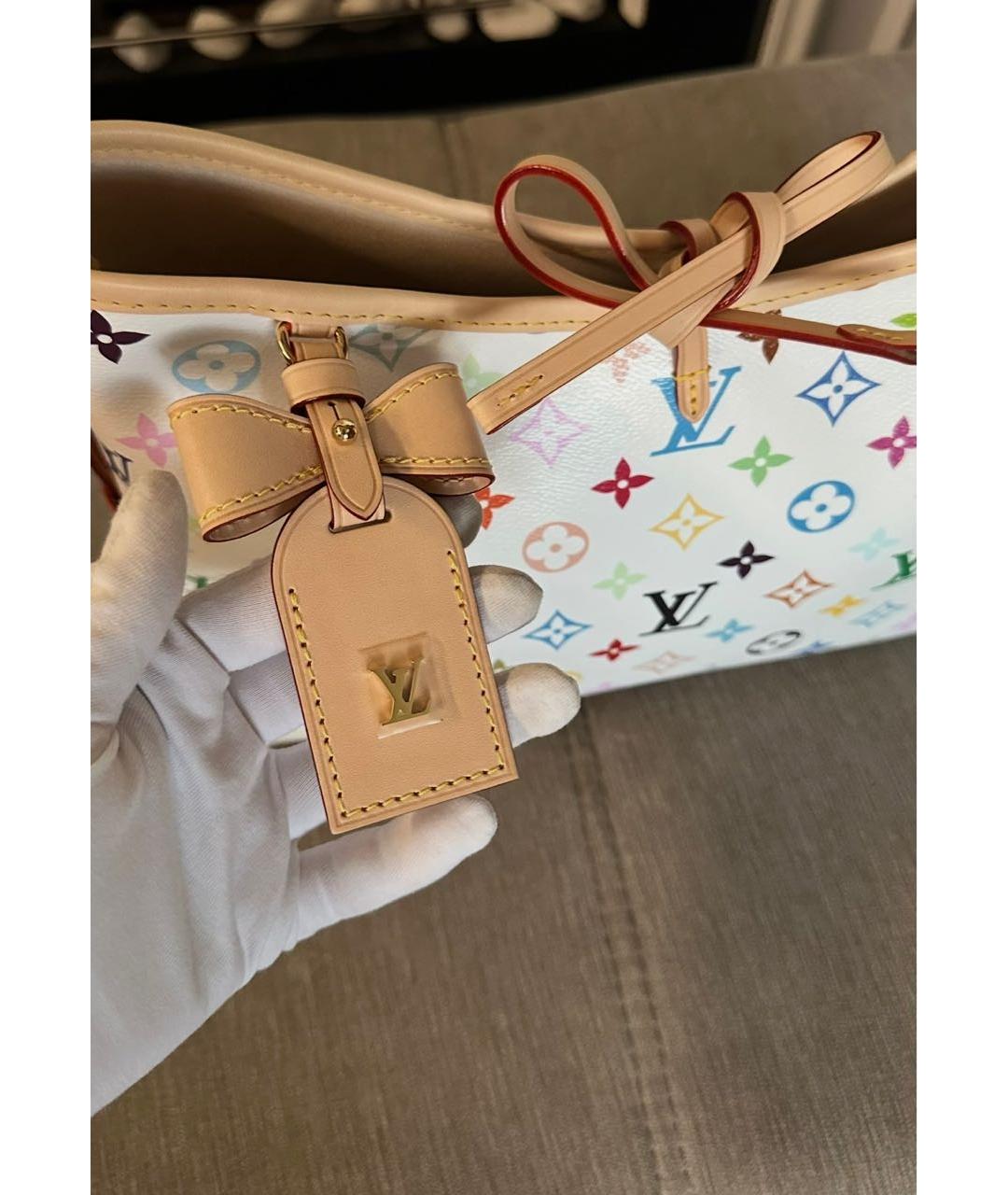 LOUIS VUITTON Белая сумка тоут, фото 4