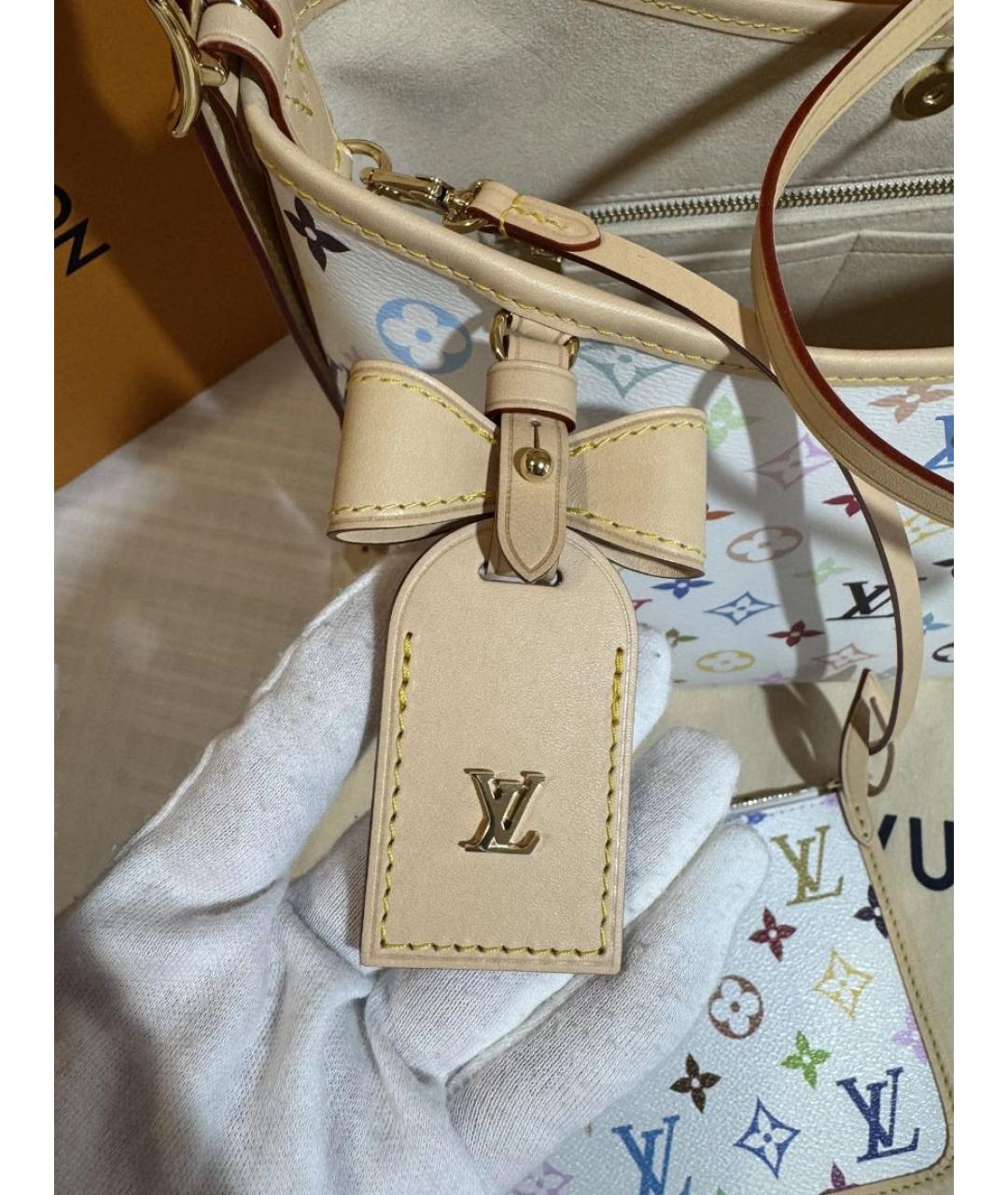 LOUIS VUITTON Белая сумка тоут, фото 3