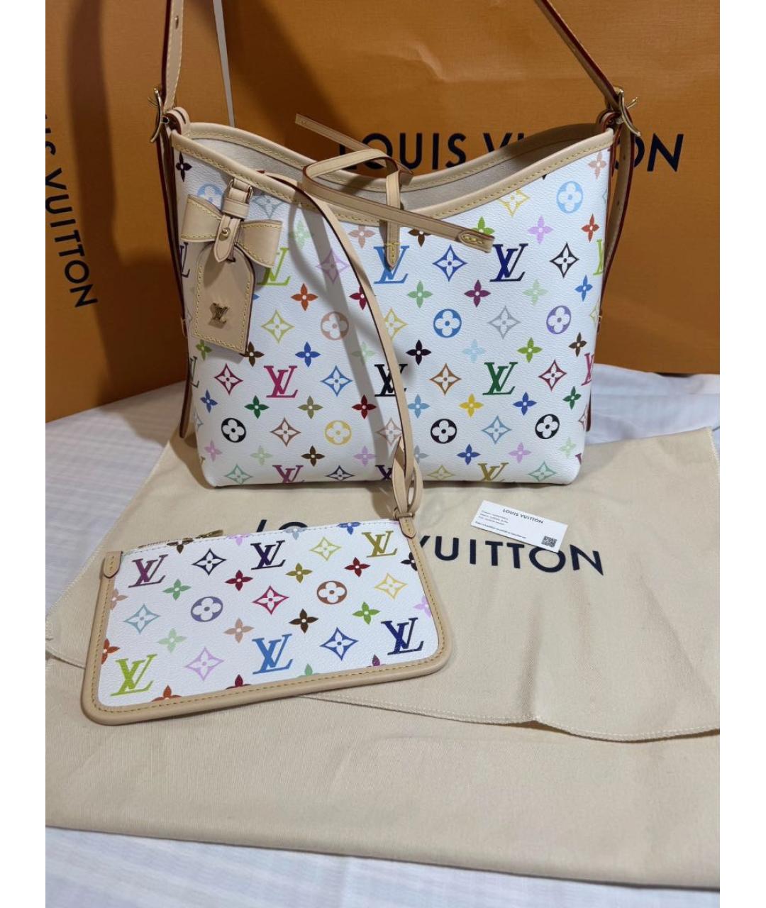 LOUIS VUITTON Белая сумка тоут, фото 2