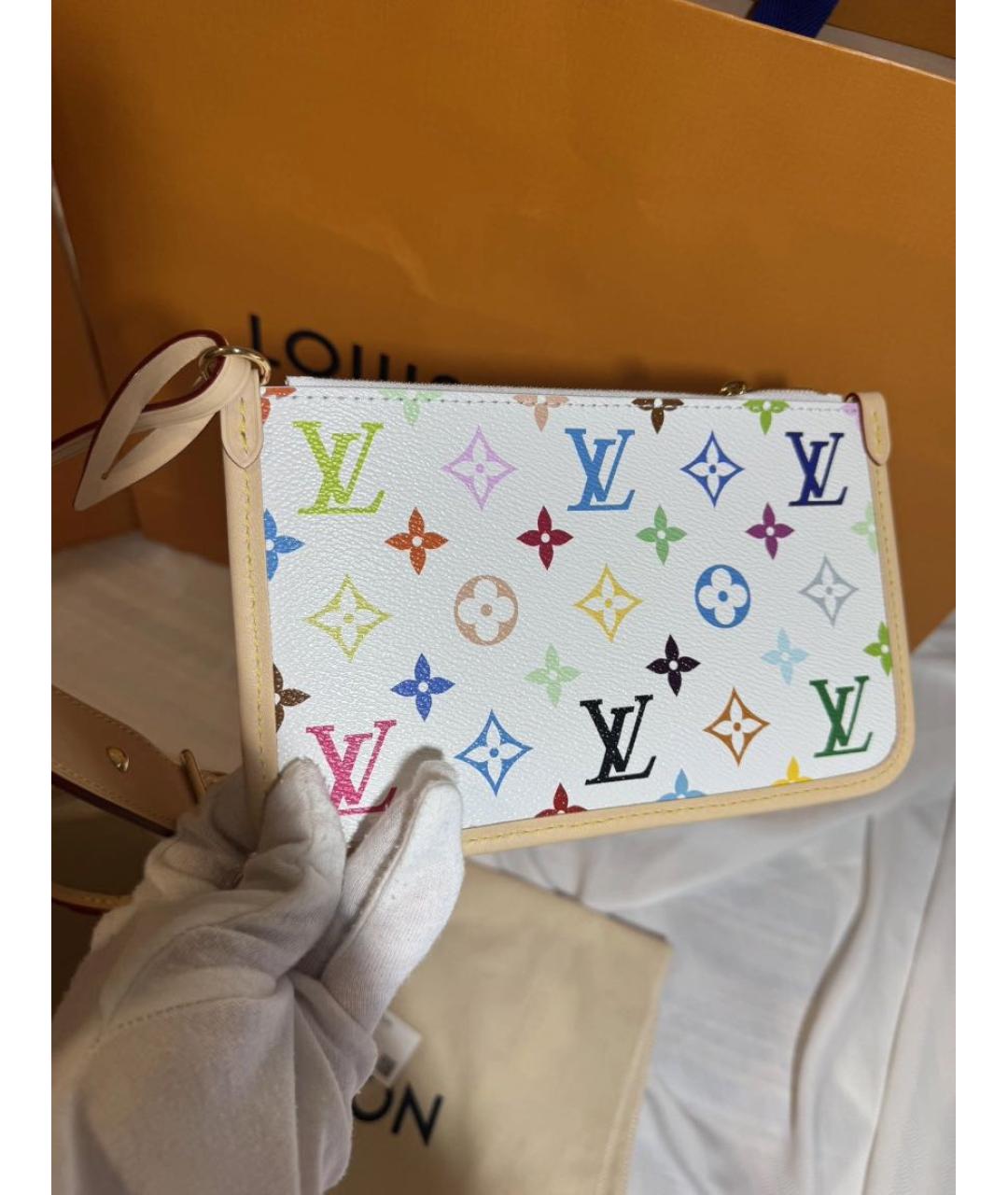 LOUIS VUITTON Белая сумка тоут, фото 6