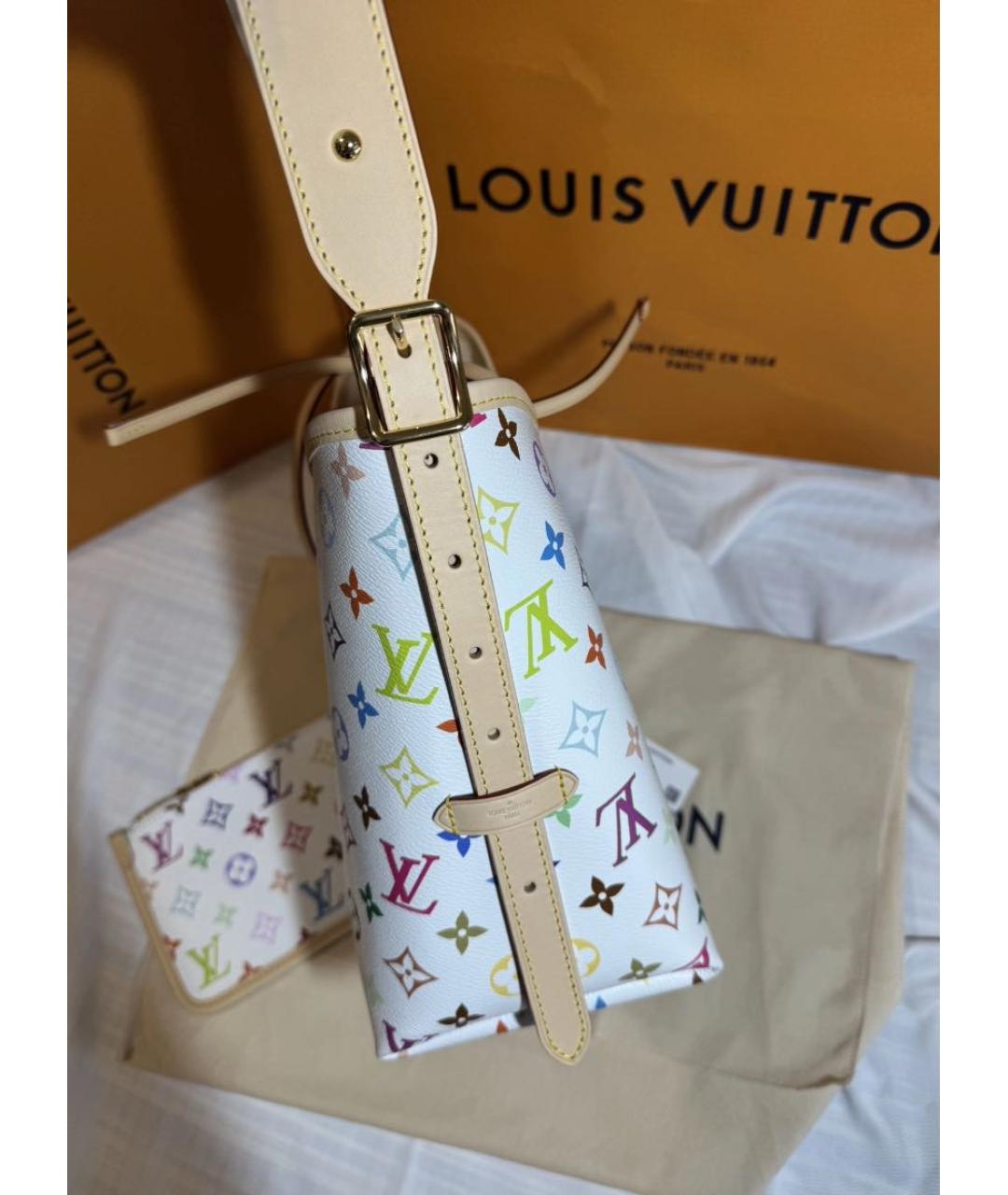 LOUIS VUITTON Белая сумка тоут, фото 4