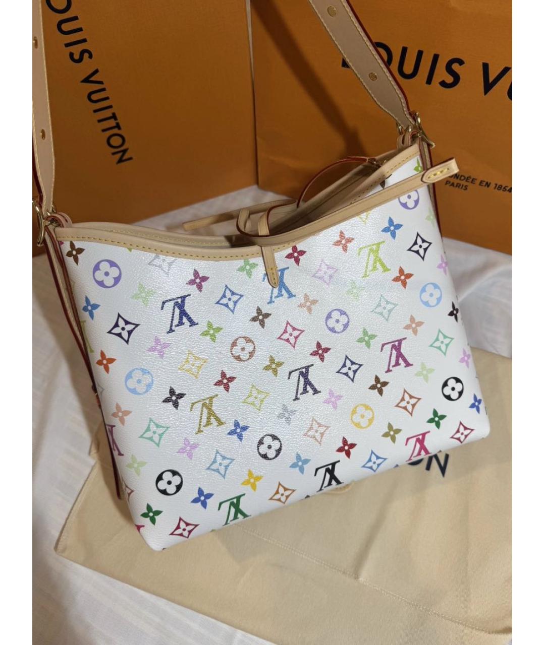 LOUIS VUITTON Белая сумка тоут, фото 5